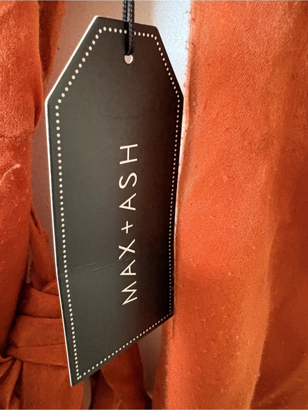 Long Sleeve Dress in Rust Orange